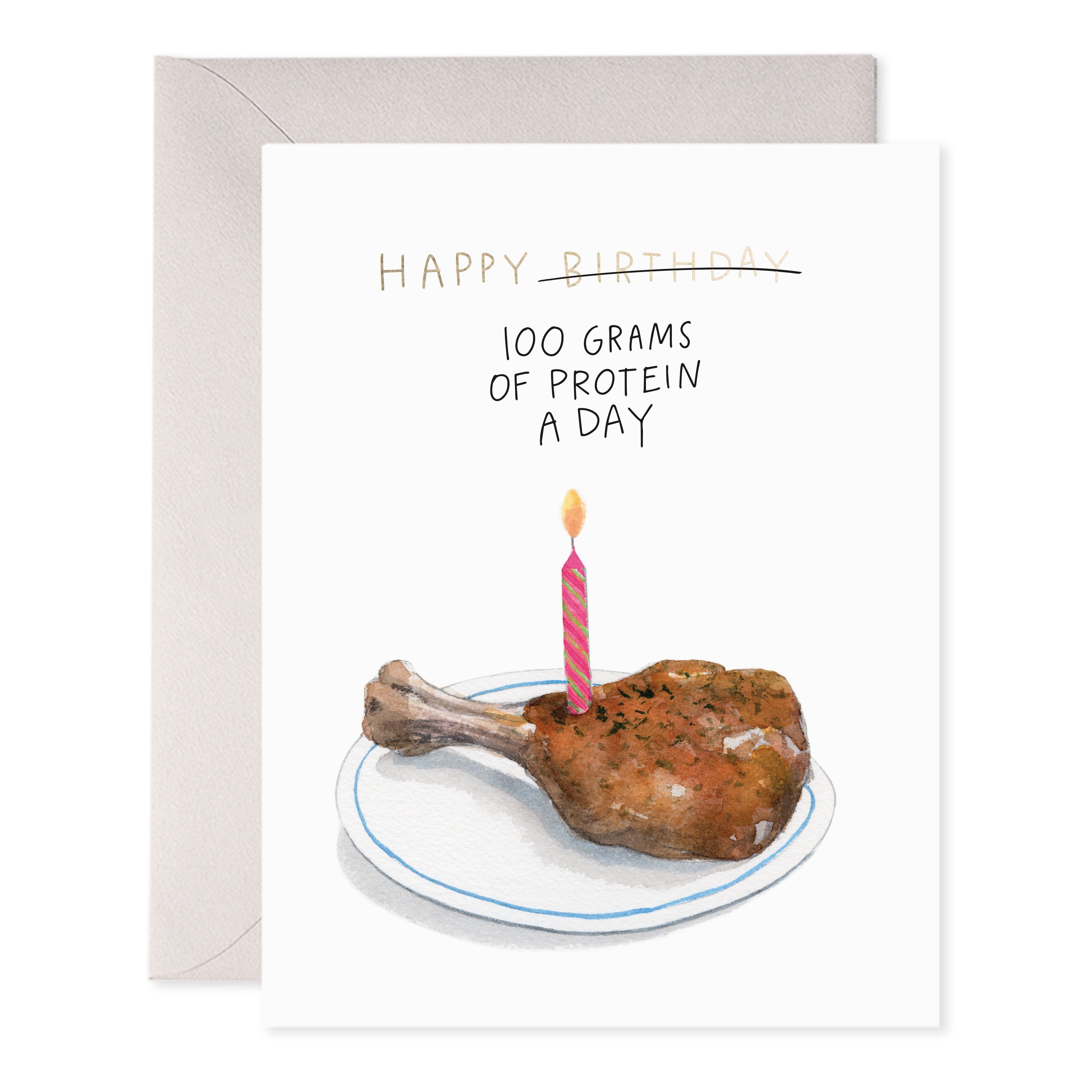 HIGH PROTEIN BIRTHDAY CARD
