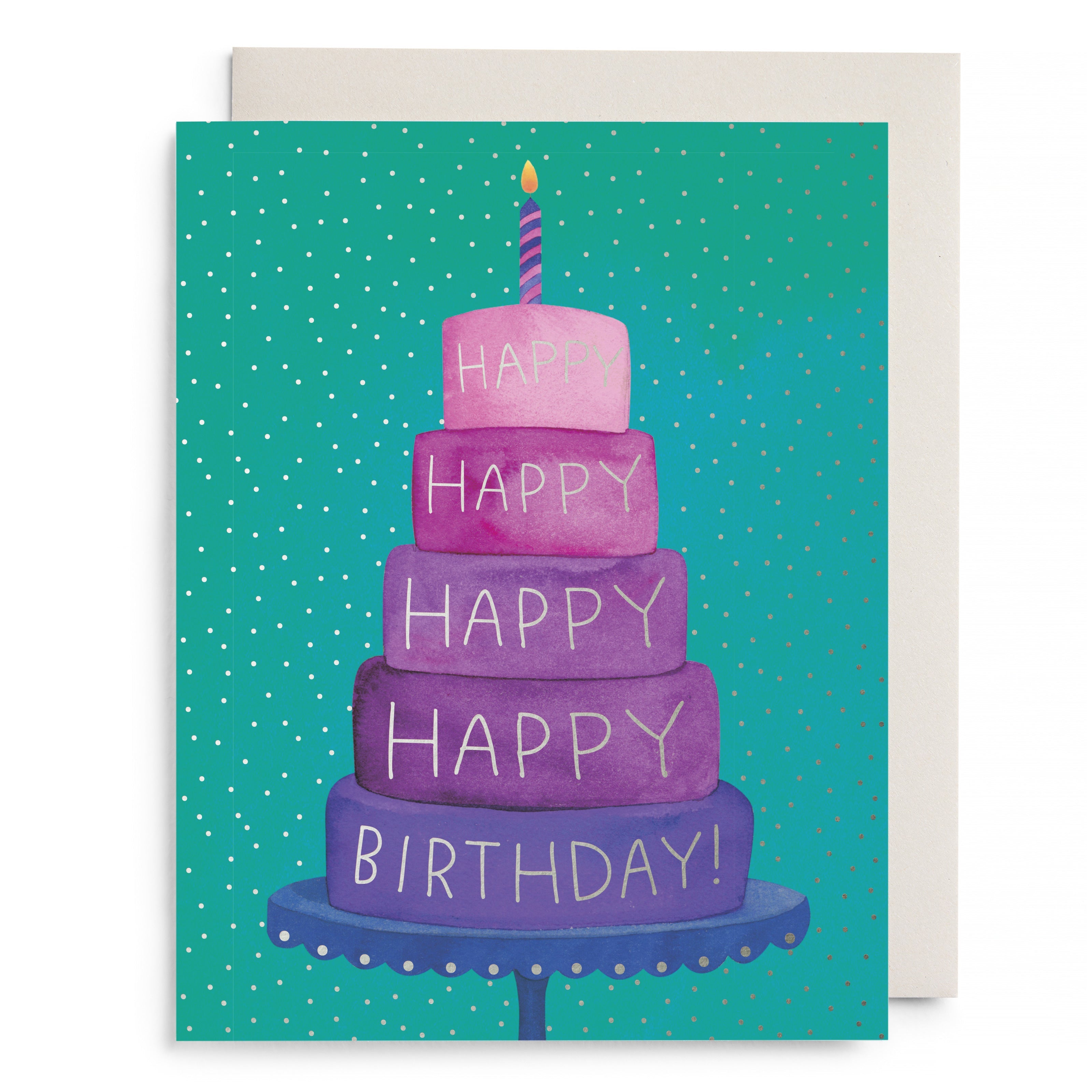 Birthday Layer Cake Birthday Card