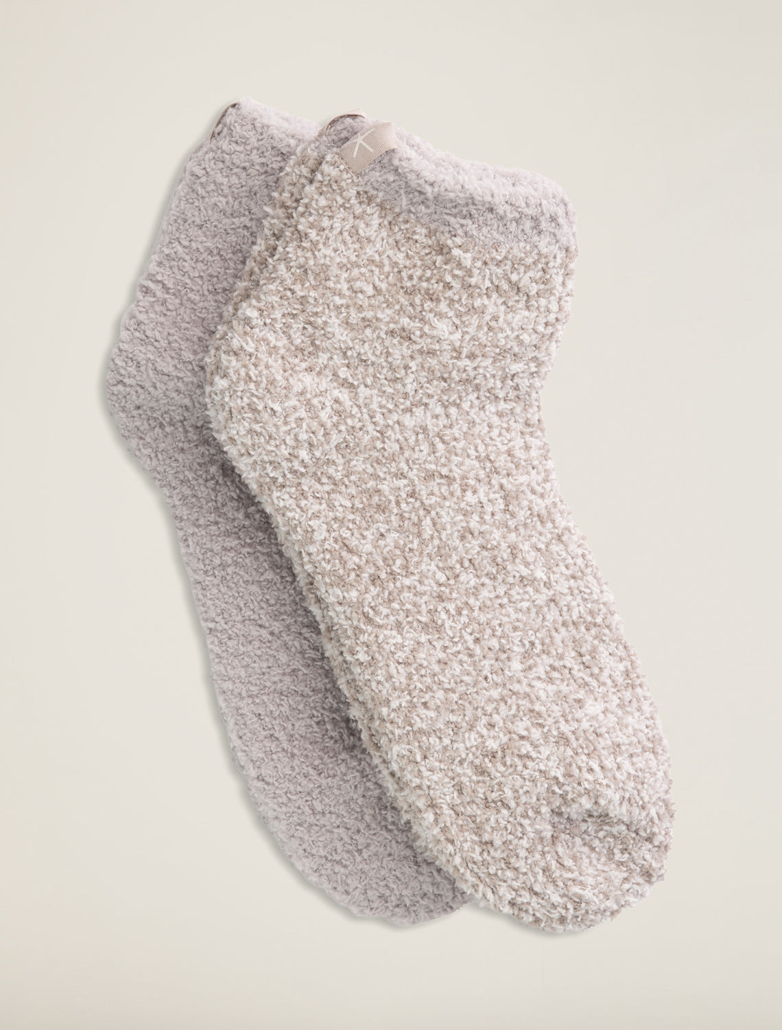 Cozy Chic 2 Pair Tennis Sock Set - Oyster Multi