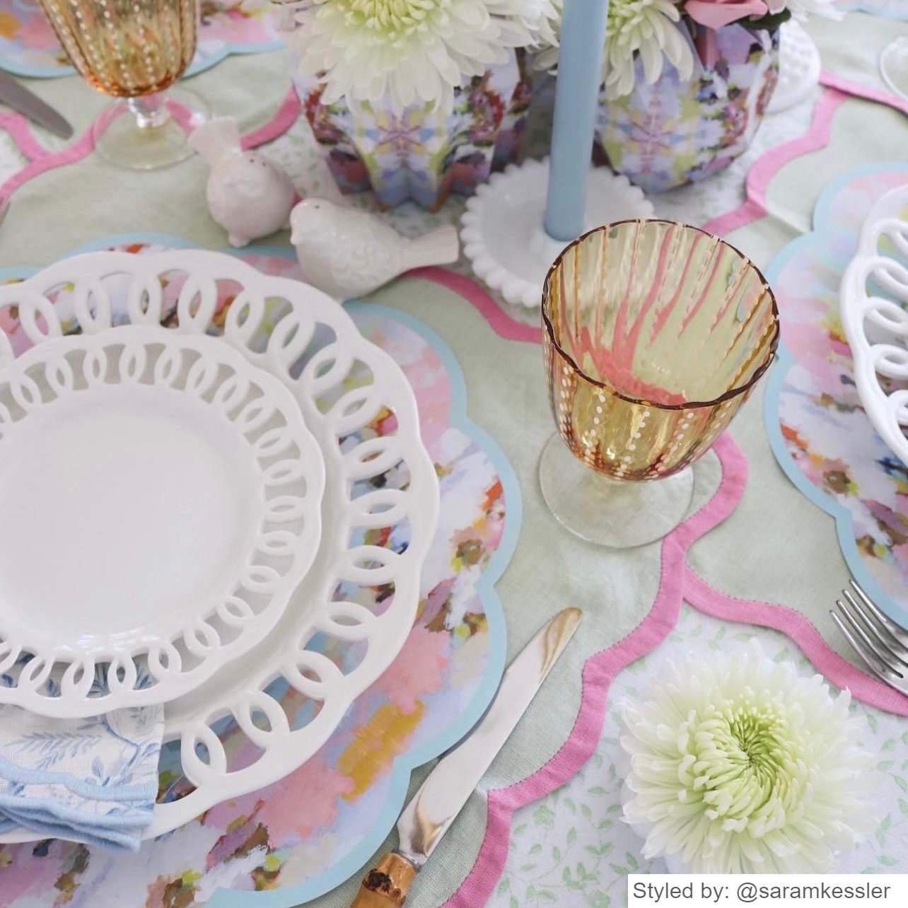 Brooks Avenue X Laura Park Scalloped Paper Placemats (set of 24)