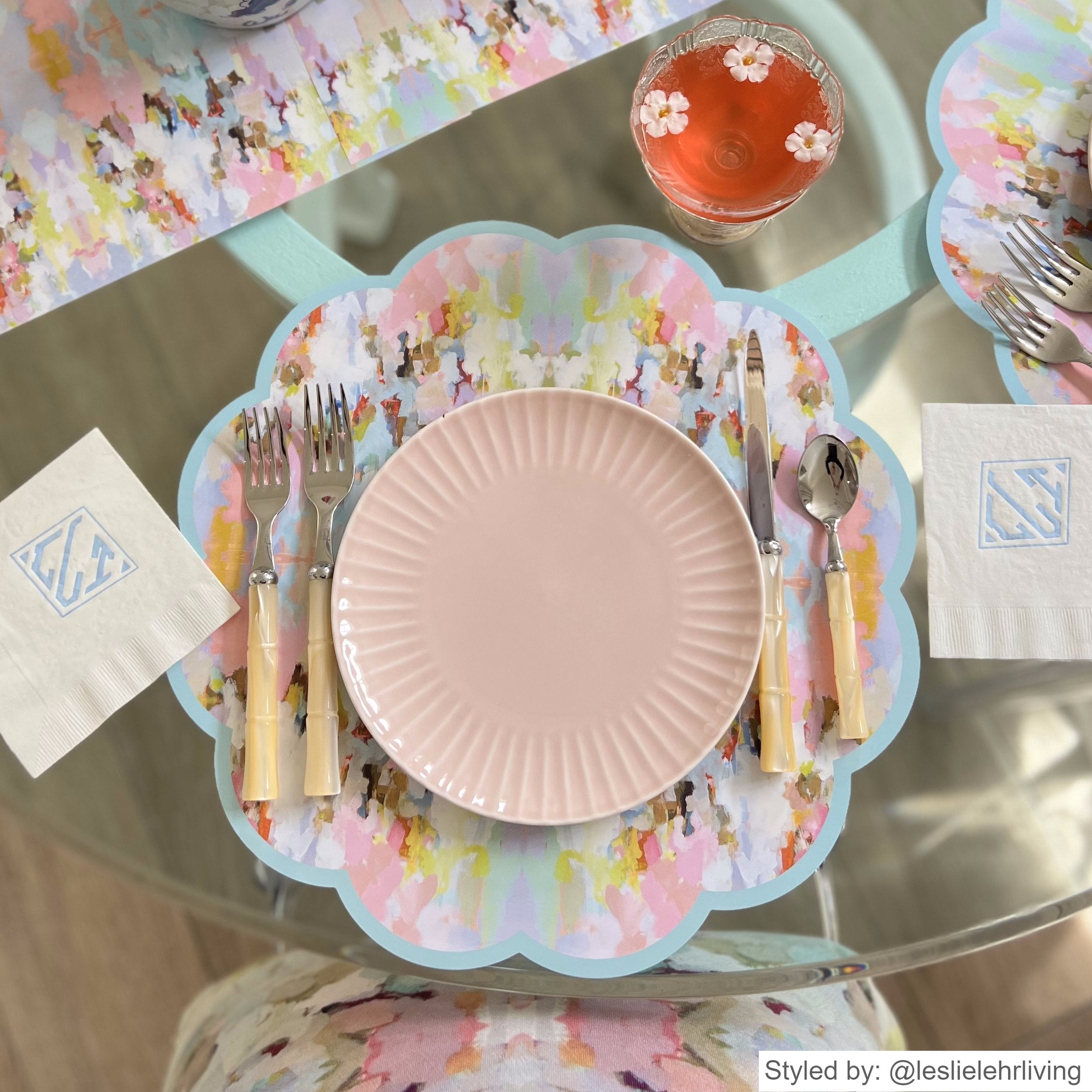 Brooks Avenue X Laura Park Scalloped Paper Placemats (set of 24)