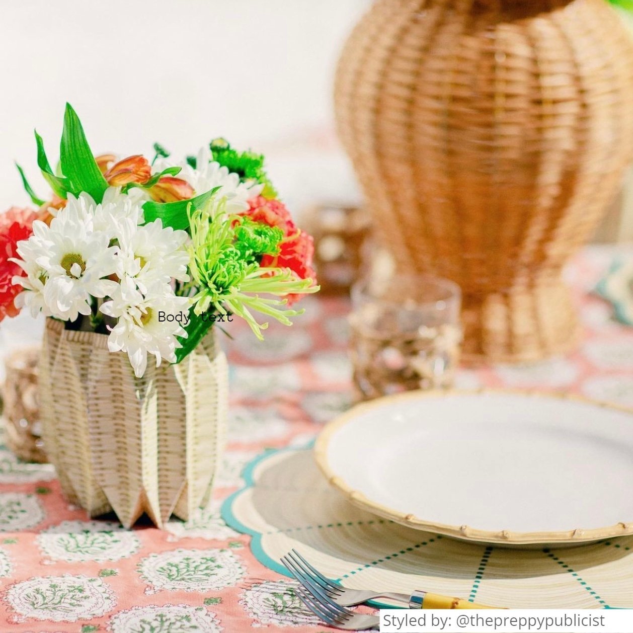 Wicker Paper Vase Wrap (set of 3)