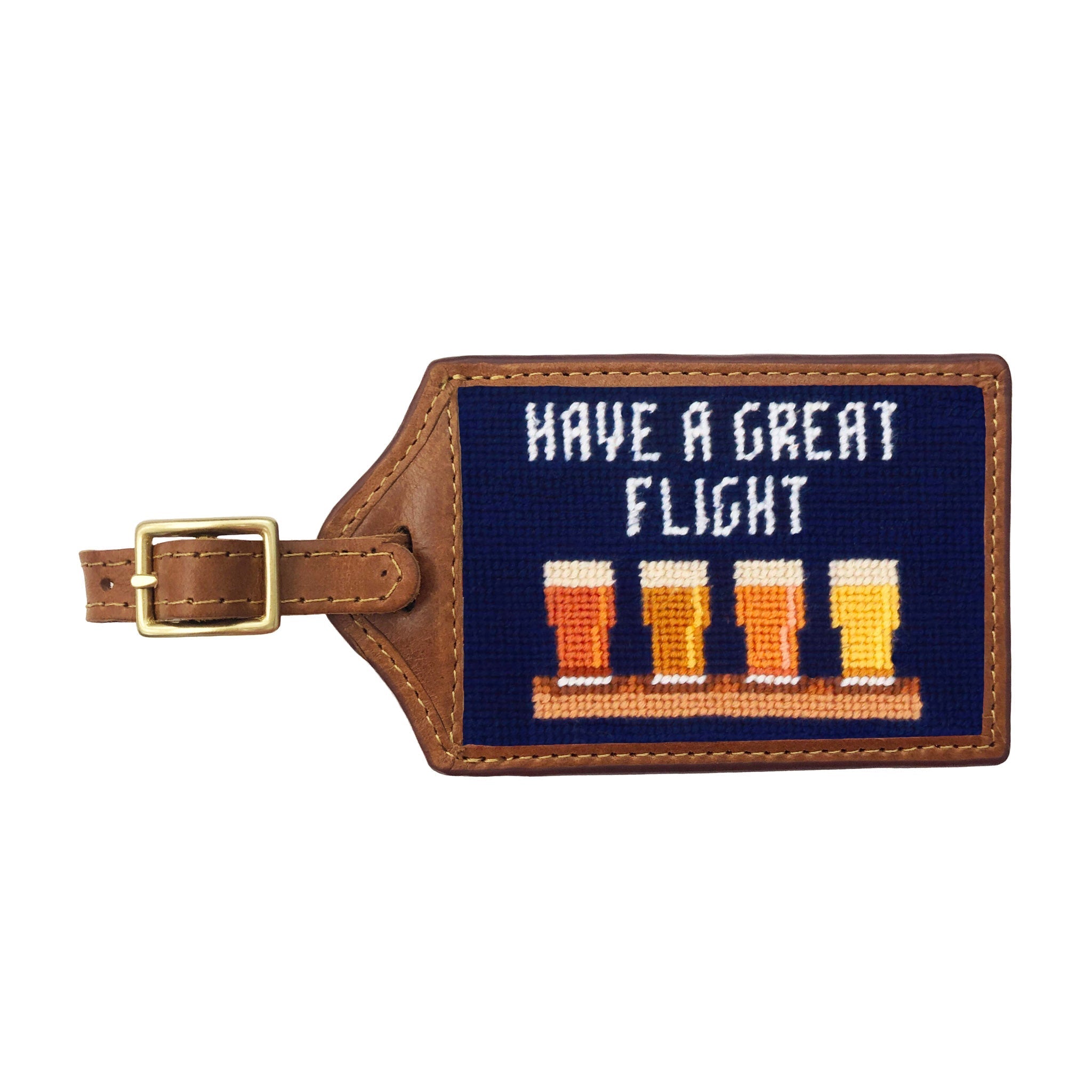 Beer Flight Luggage Tag (Dark Navy)