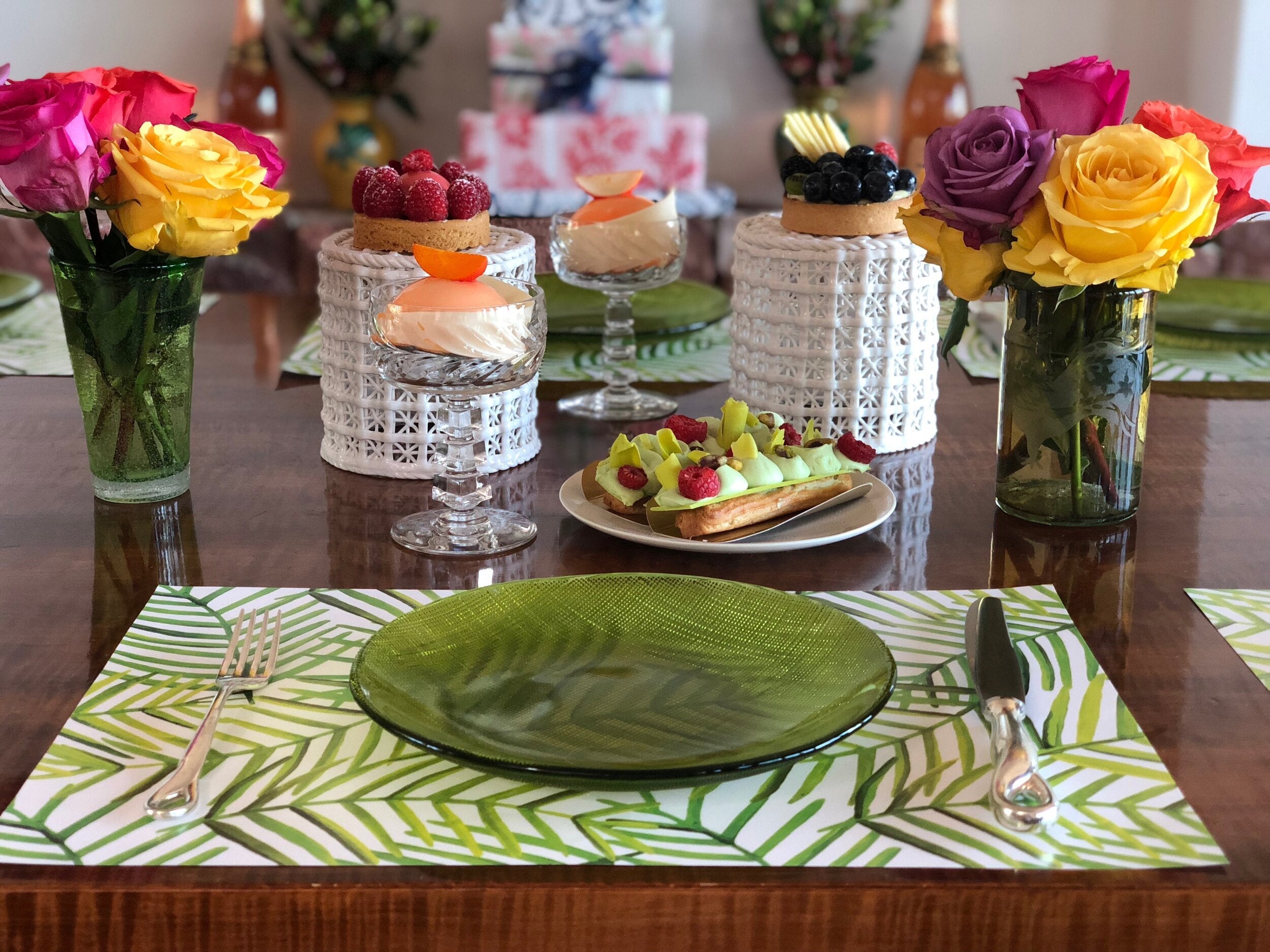 GREEN LEAF PAPER PLACEMAT PAD