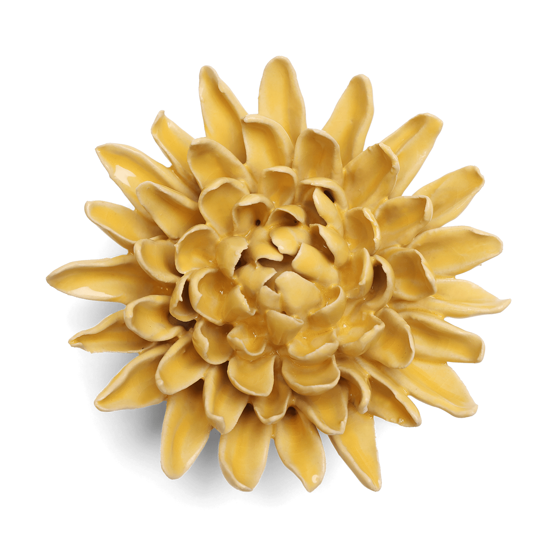 Ceramic Flower Collection Yellow Chrysanthemum