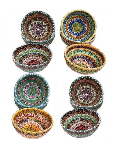 TURKISH 3" LACE BOWL MULTI-COLOR