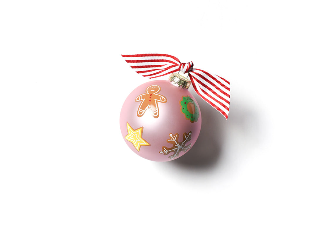FROSTED CHRISTMAS COOKIES 100MM GLASS ORNAMENT