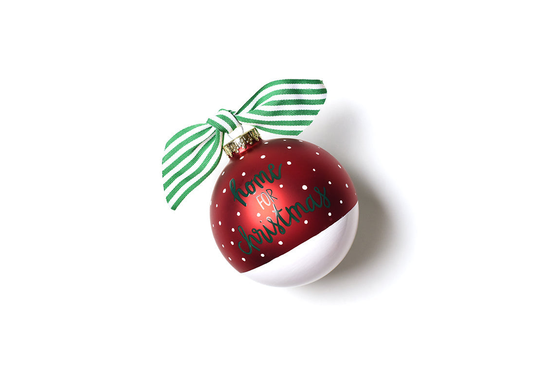 Home for Christmas 100mm Glass Ornament