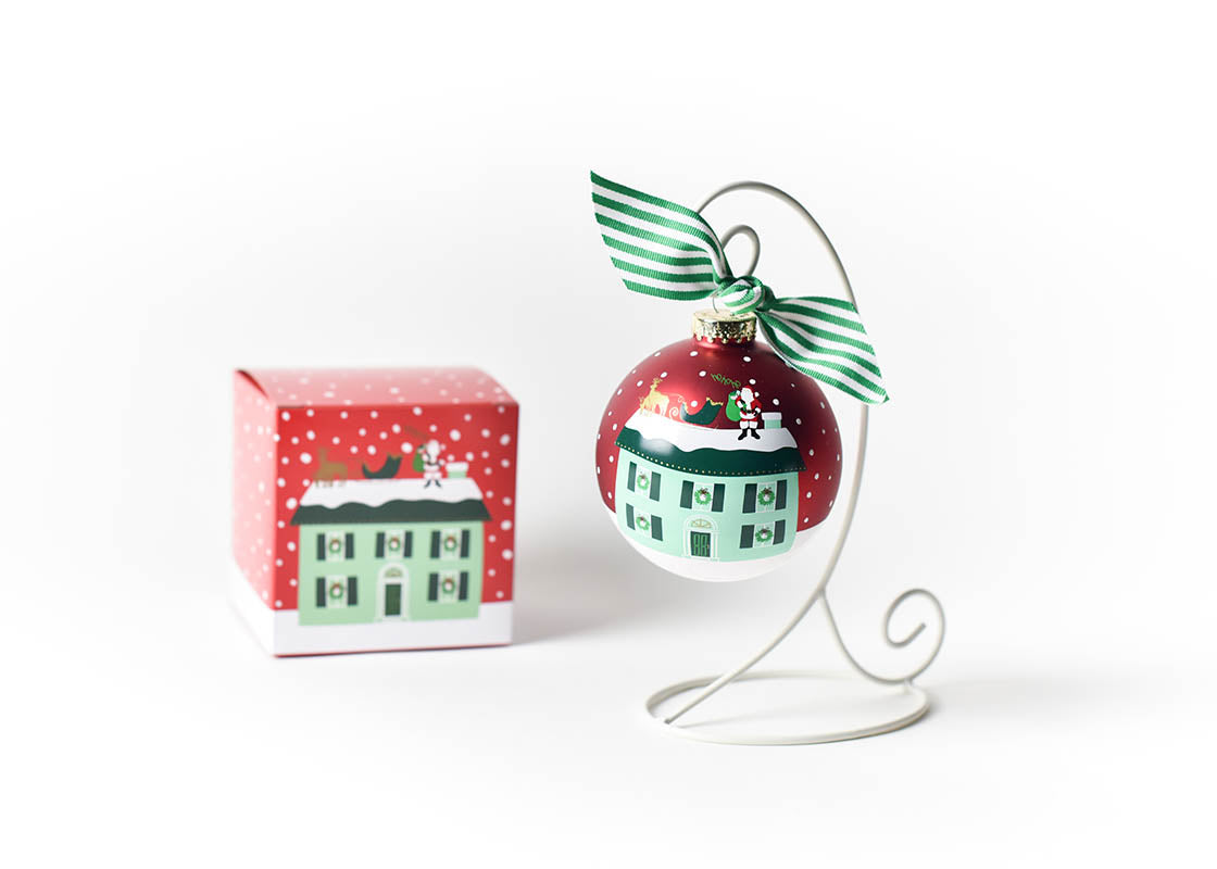 Home for Christmas 100mm Glass Ornament