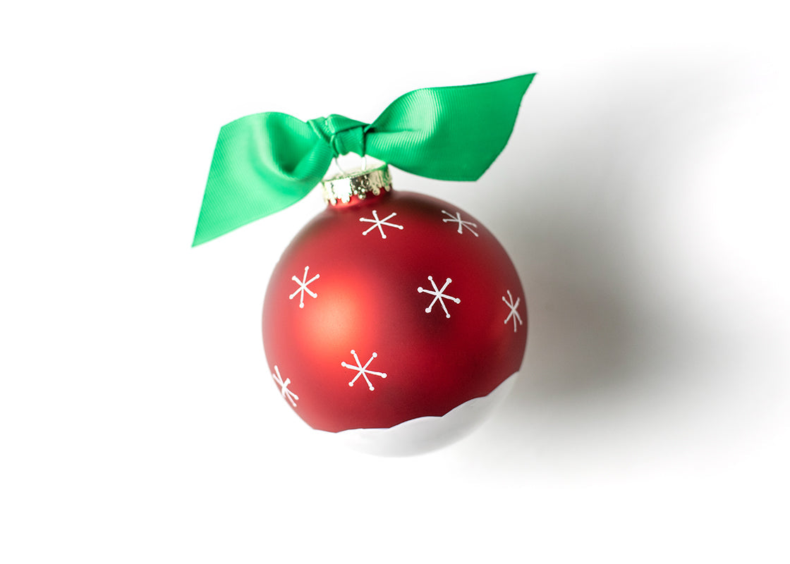 Snowman Let it Snow 100mm Glass Ornament
