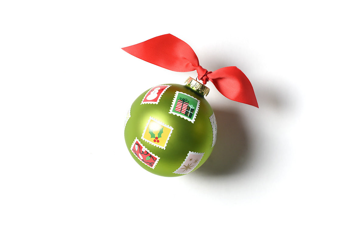 SENDING YOU CHRISTMAS WISHES 100MM GLASS ORNAMENT