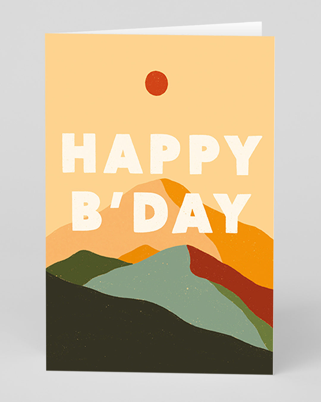 Happy Birthday Sun & Mountains - Birthday Card