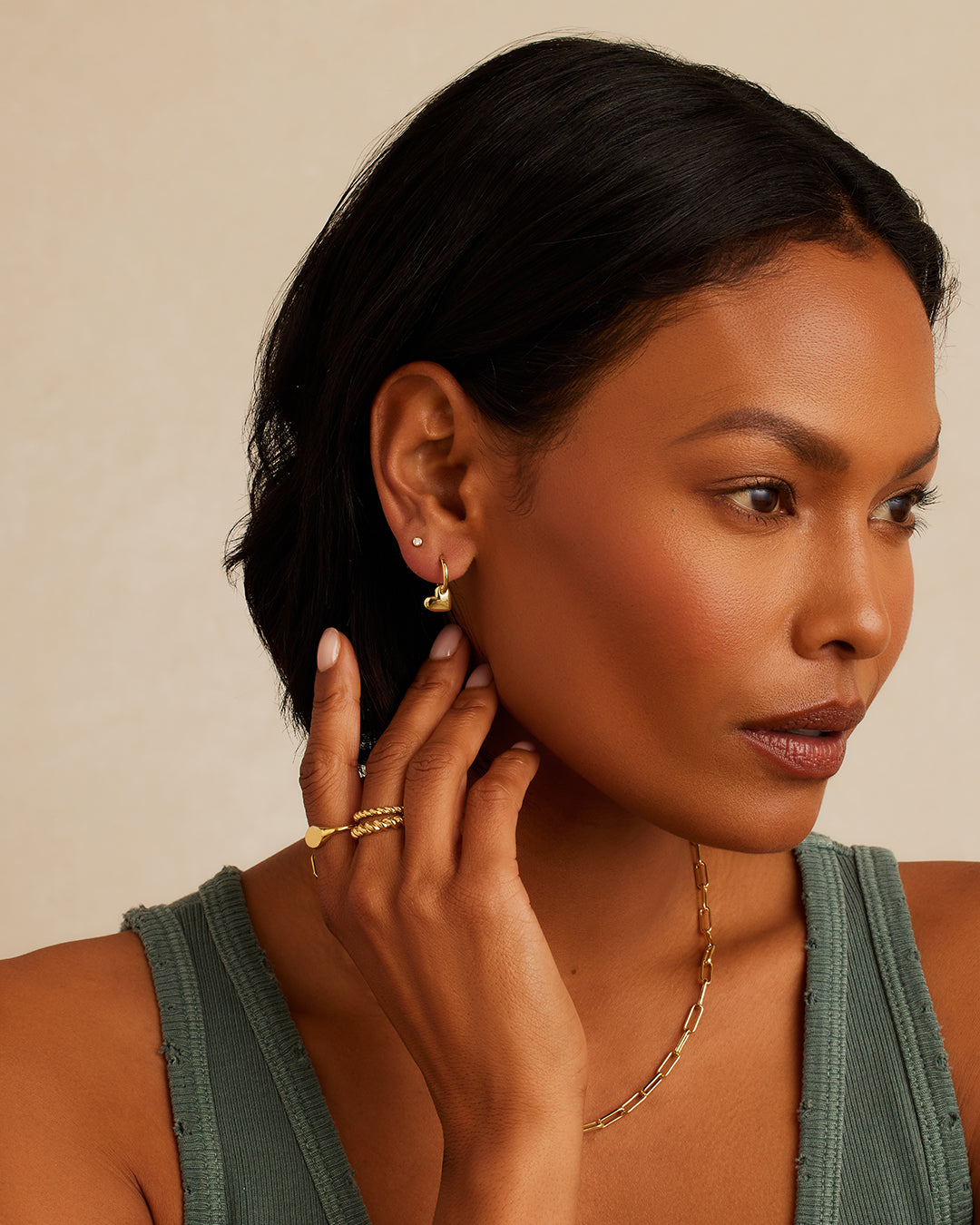 LOU HEART HUGGIES GOLD