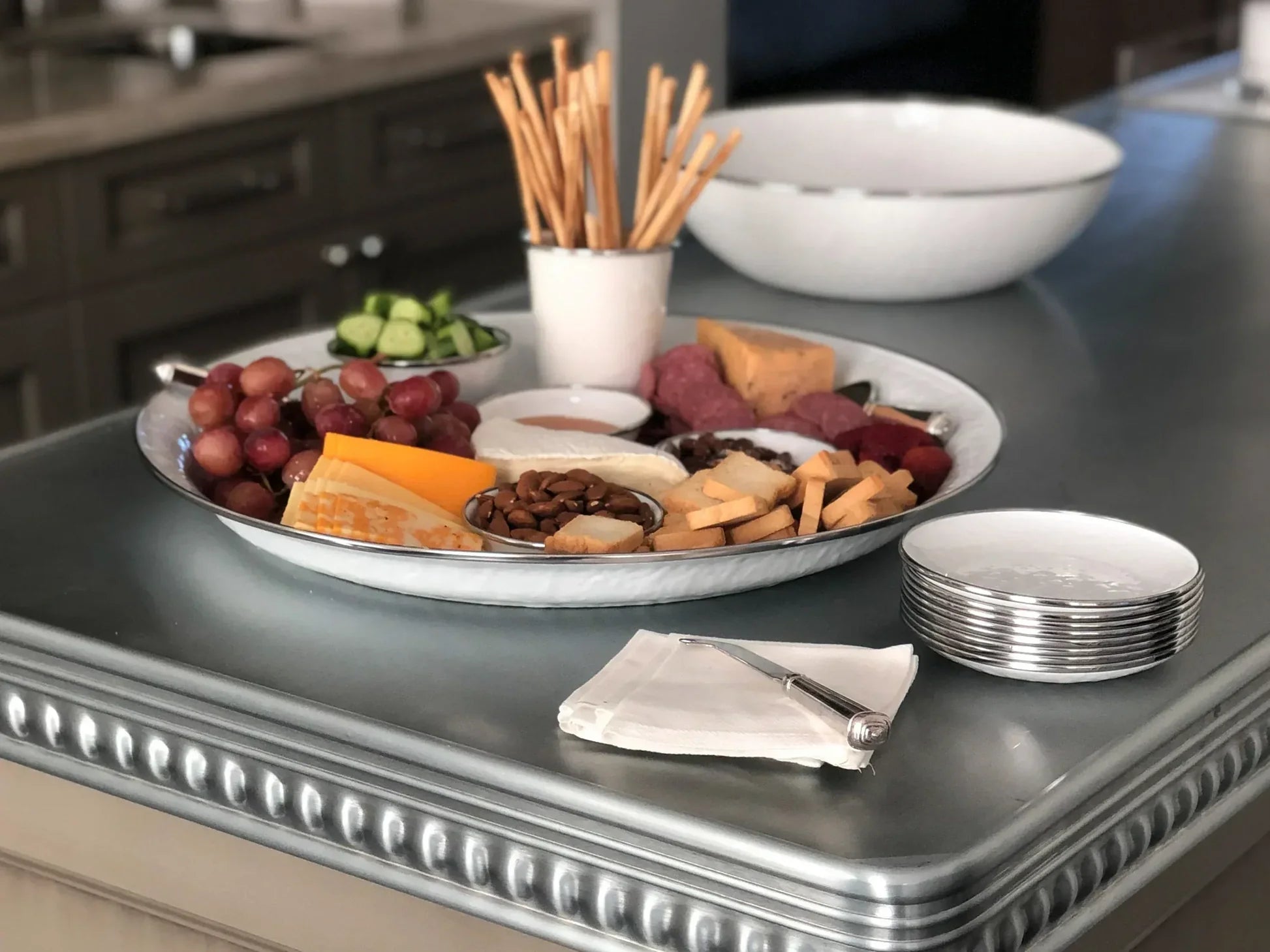 Solid White Large Tray
