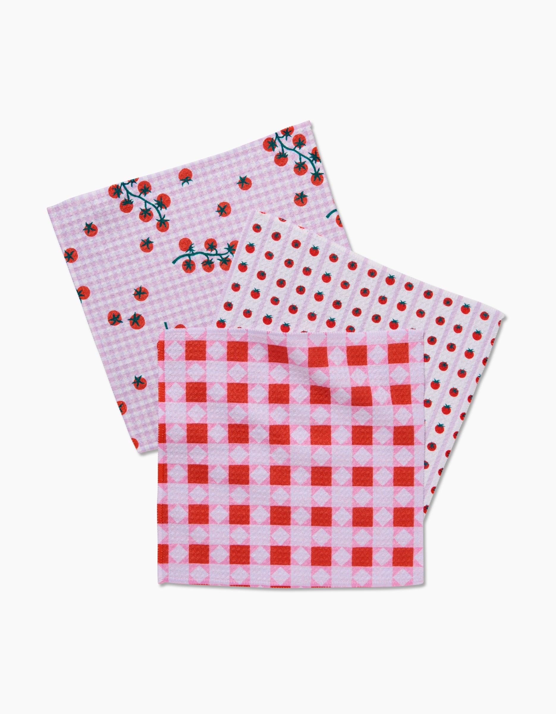 Dish Cloths (set of 3) - Quilt Tomato Harvest