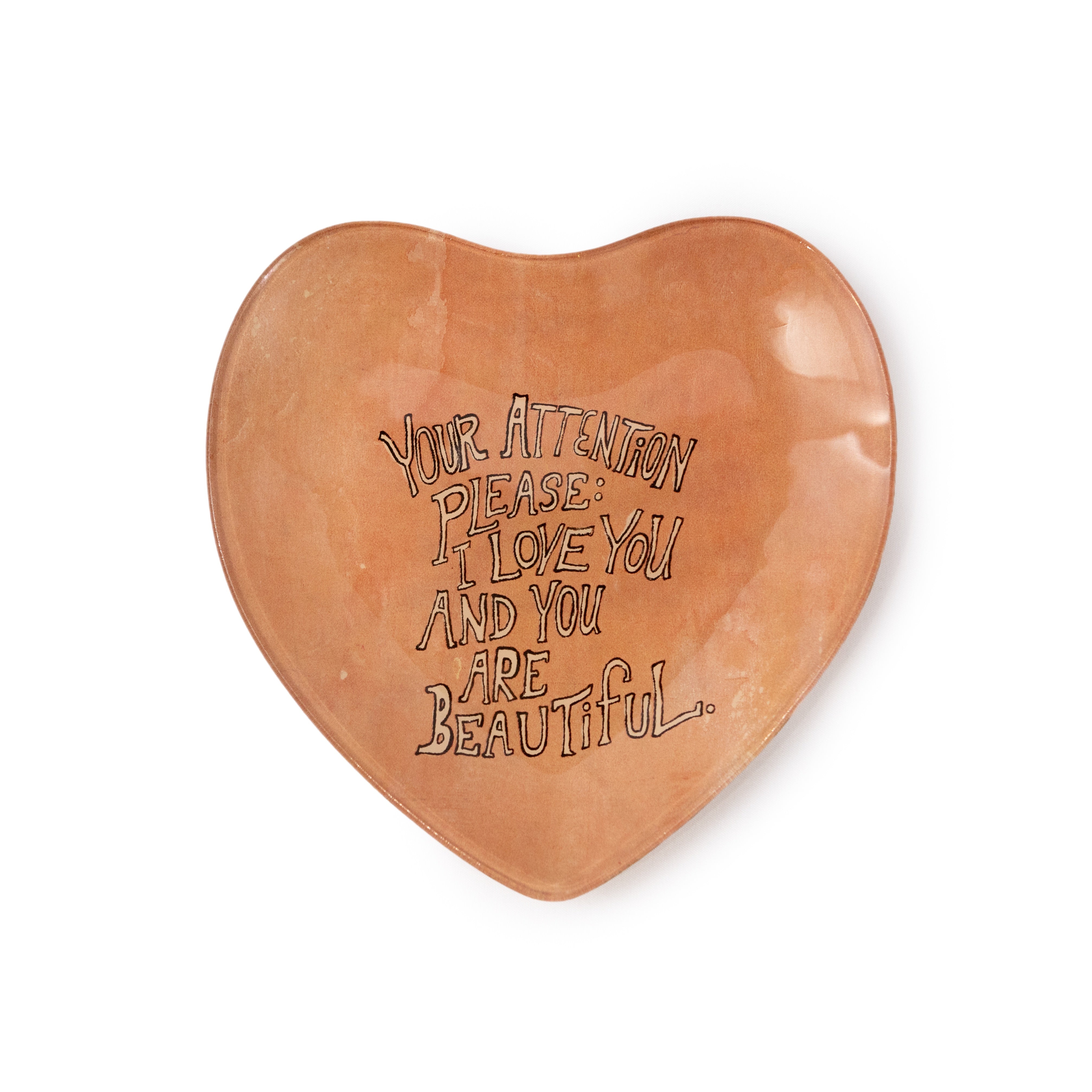 Heart Decoupage Plate