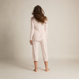 Wide-Leg Capri: Pink: Large