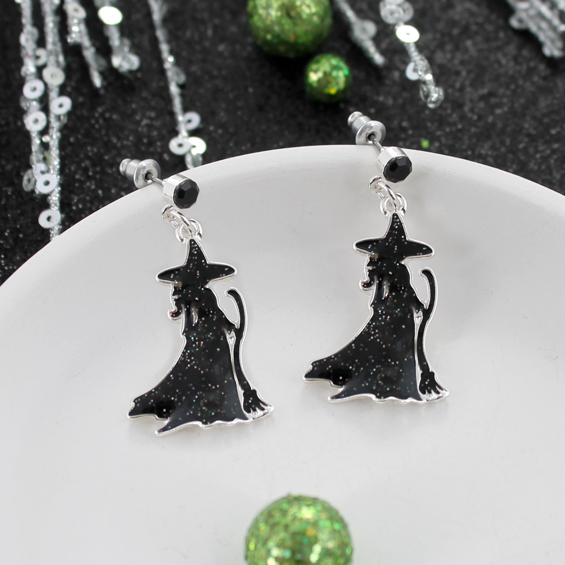 Glitter Witch Earrings