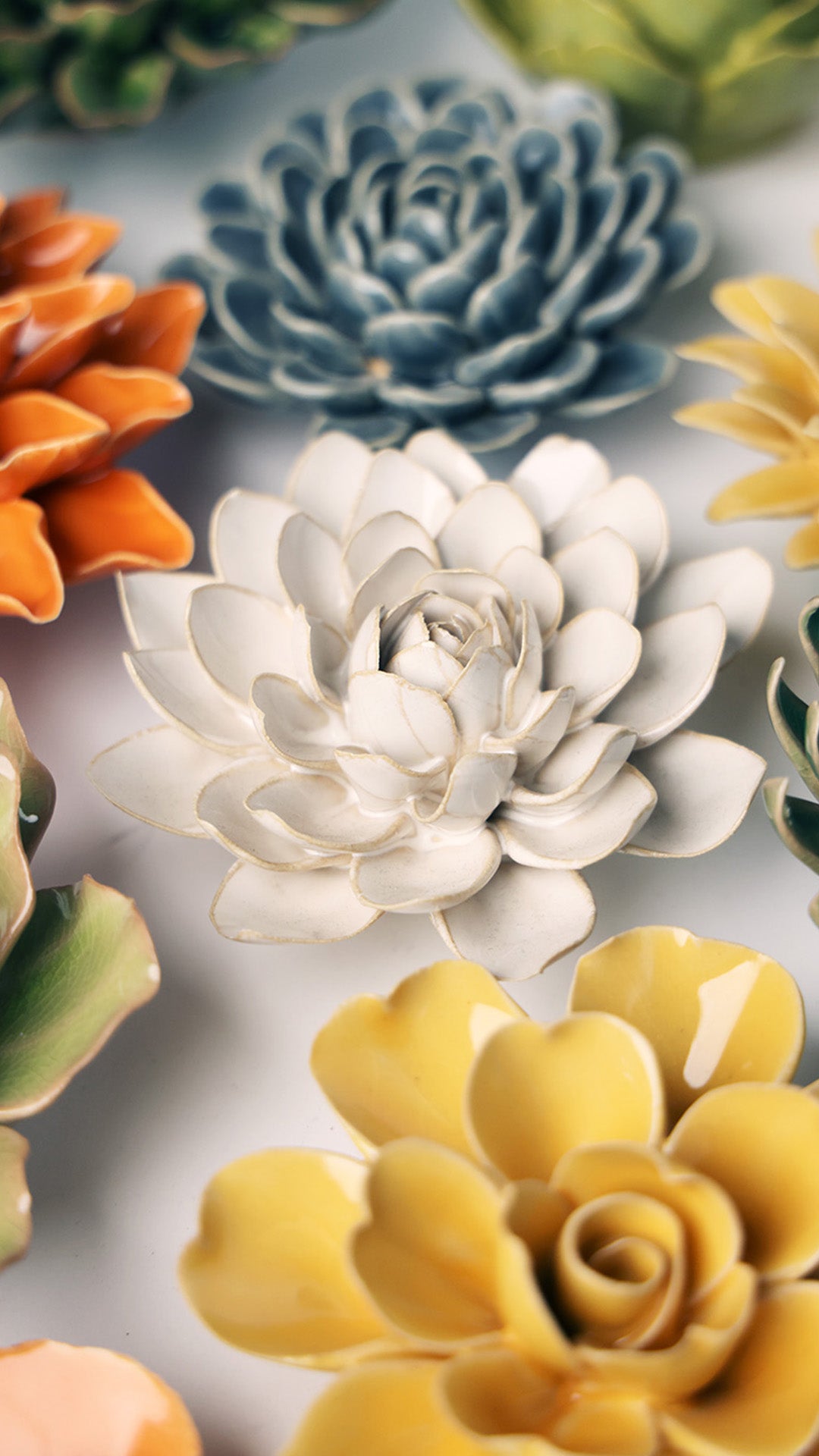 CERAMIC FLOWER-IVORY SNOWDROP