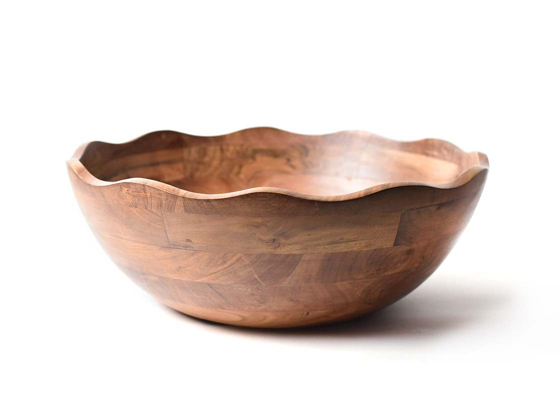 FUNDAMENTAL WOOD 21" RUFFLE BOWL