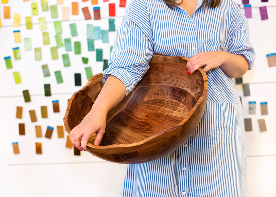 FUNDAMENTAL WOOD 21" RUFFLE BOWL
