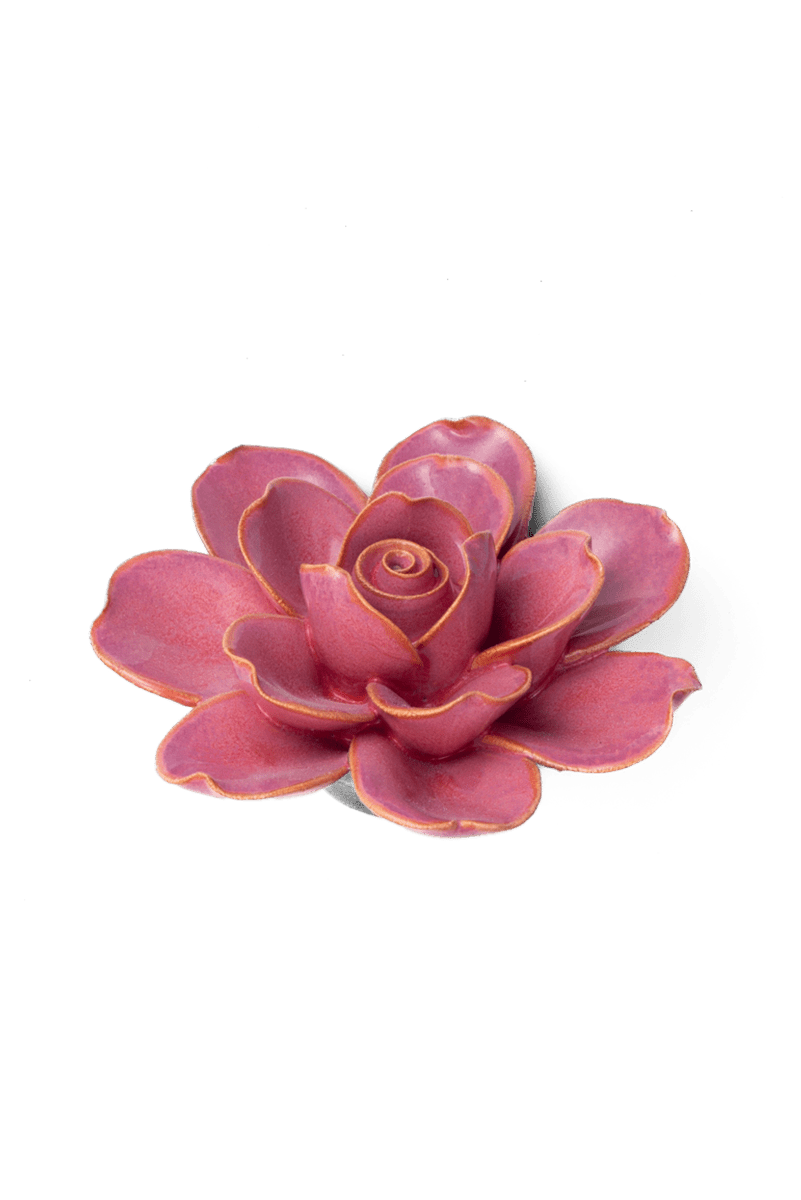 CERAMIC FLOWER-BLUSH PINK TAHITIAN GARDENIA