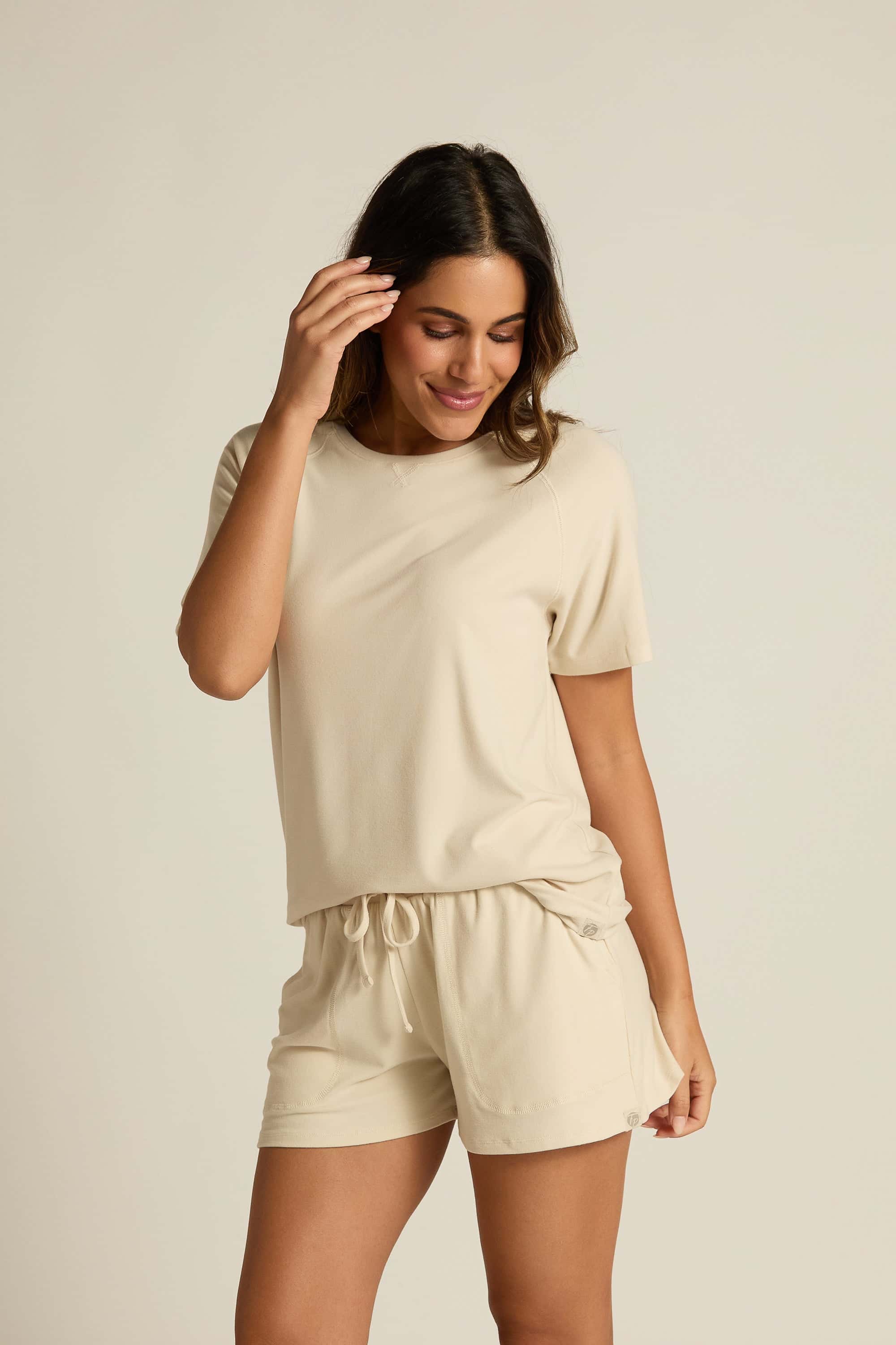 MEN'S SHORT SLEEVE SHIRT-OATMEAL-MED