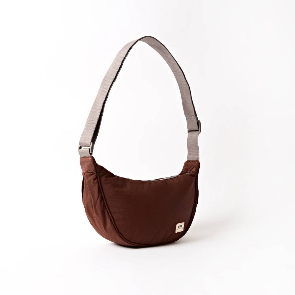 FARRINGDON HALF MOON BAG-CHOCOLATE