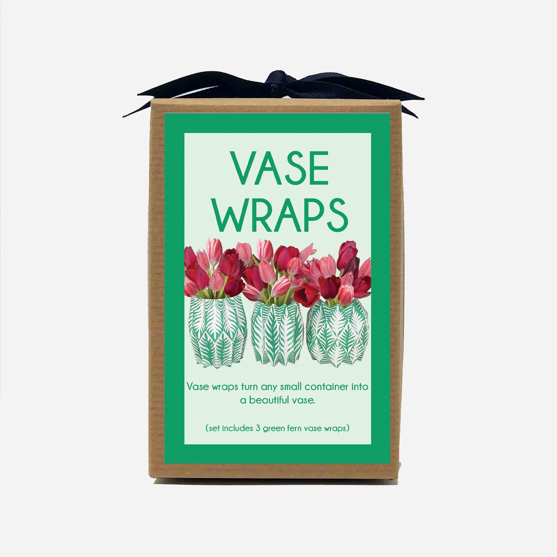 Fern Paper Vase Wrap (set of 3)