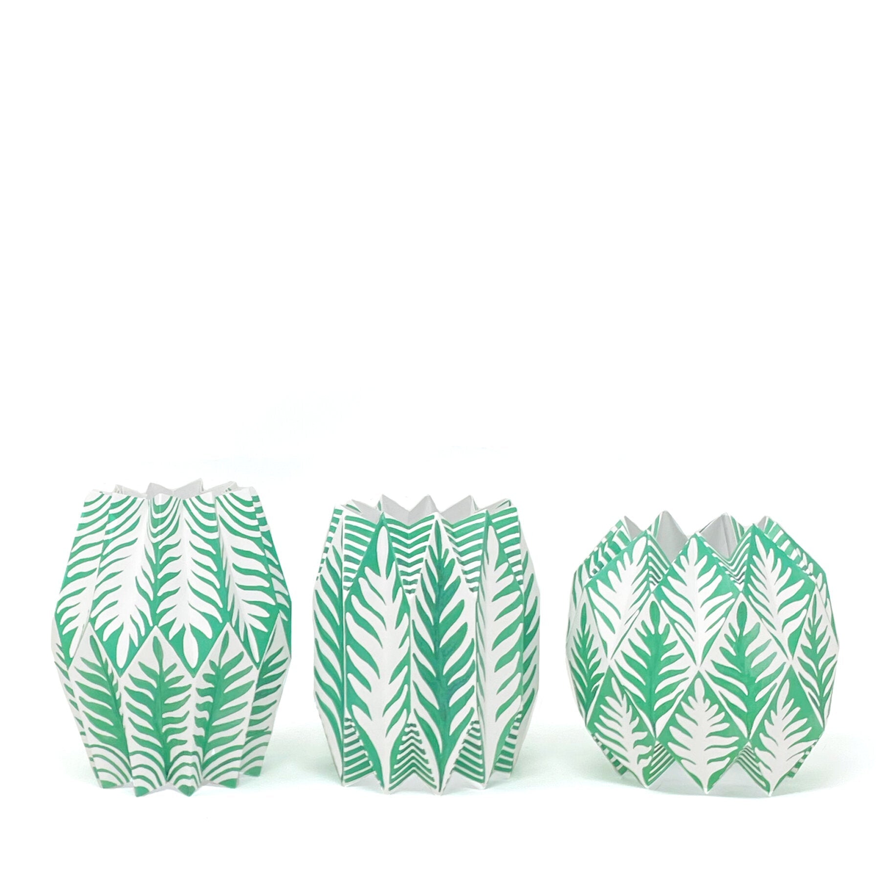 Fern Paper Vase Wrap (set of 3)