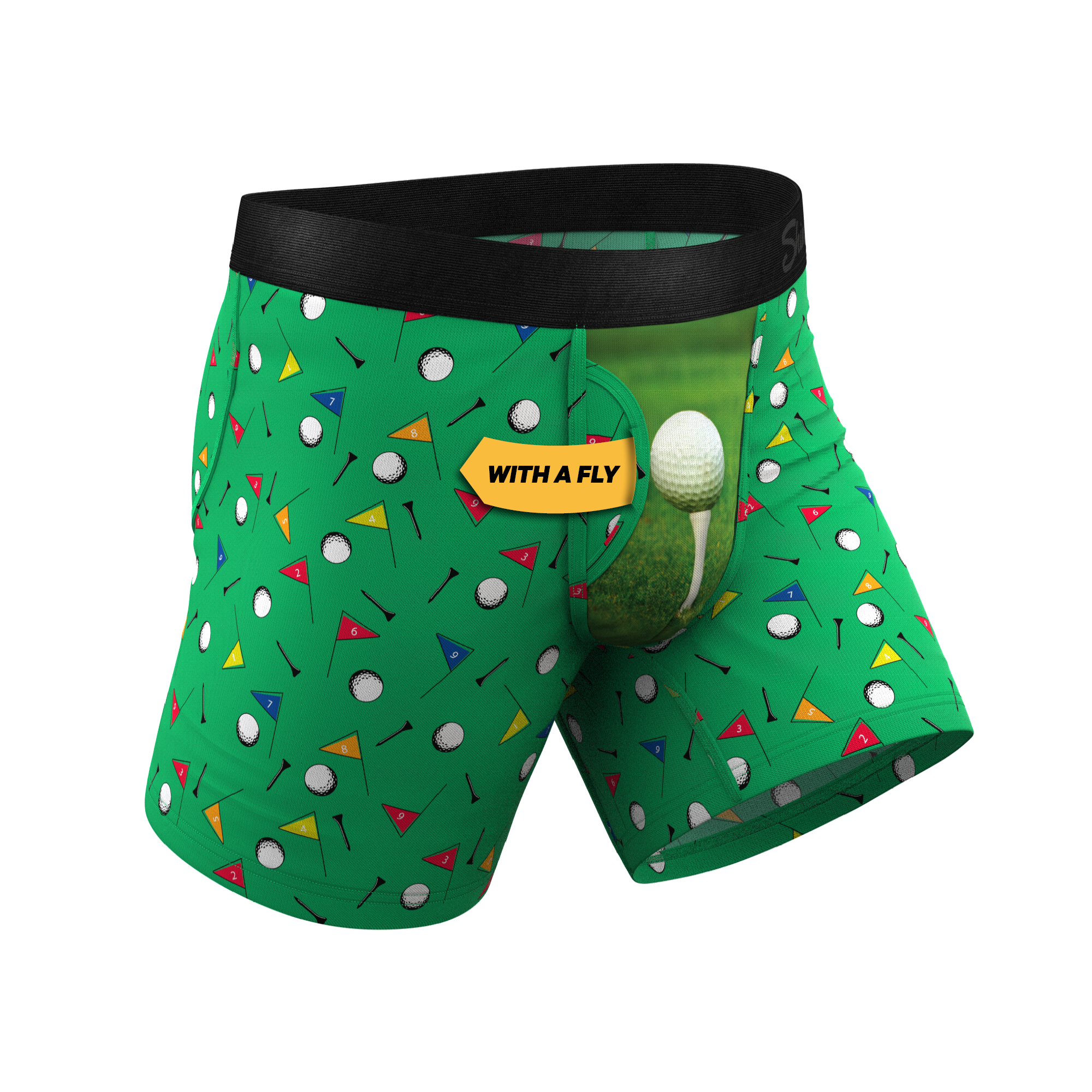 Ball Hammock Pouch Men's Underwear - The Front Nine w/Fly - Large
