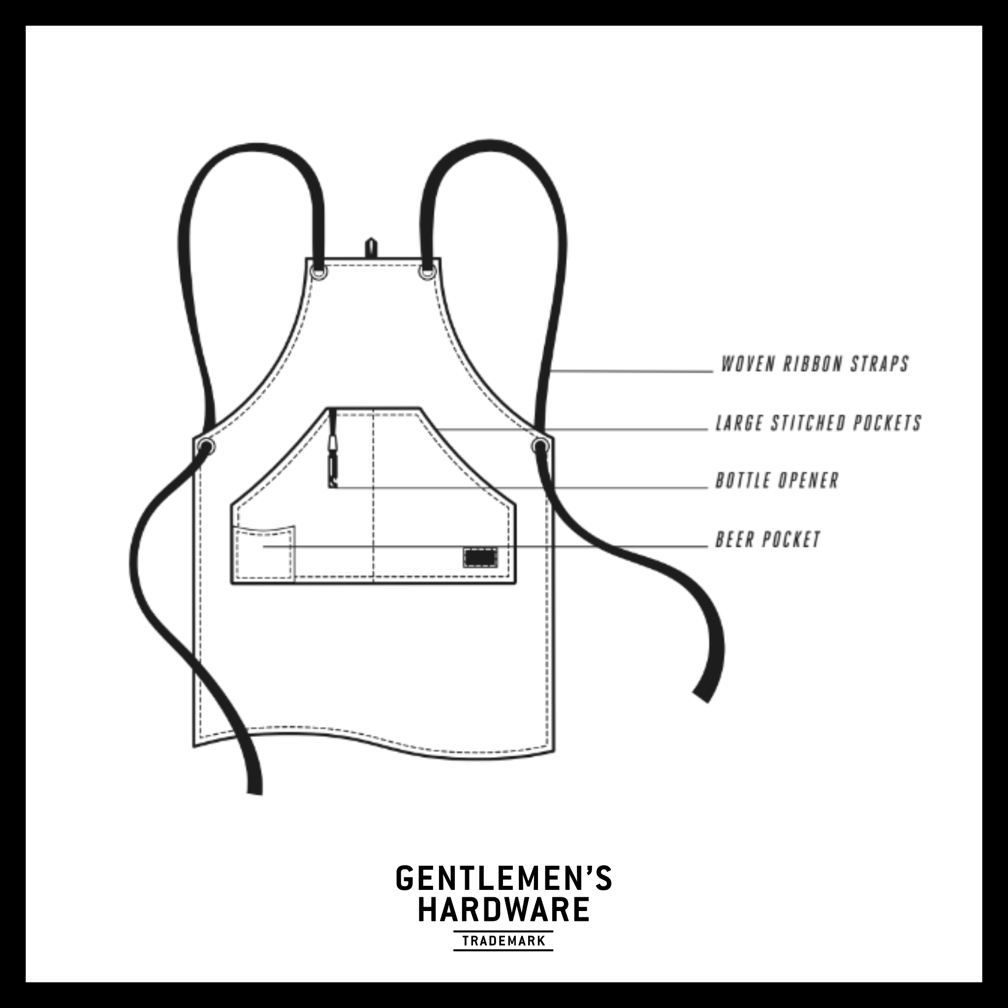 BBQ UTILITY APRON & BOTTLE OPENER