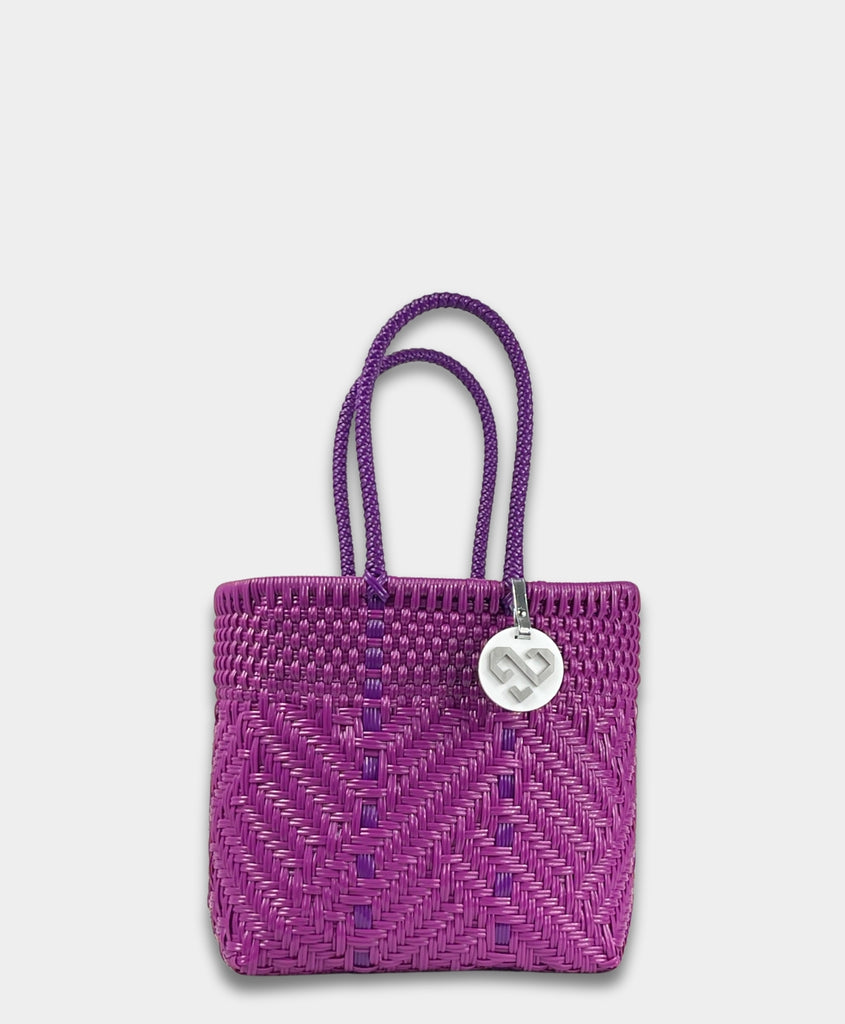 GLIMMER PURPLE TOTE BAG