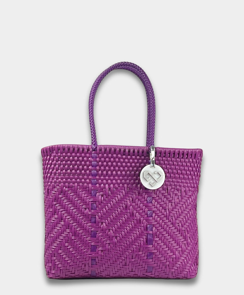 GLIMMER PURPLE TOTE BAG