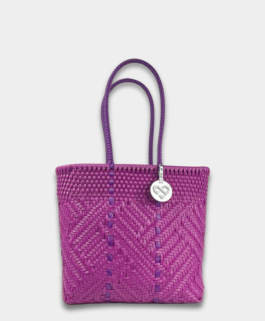 GLIMMER PURPLE TOTE BAG
