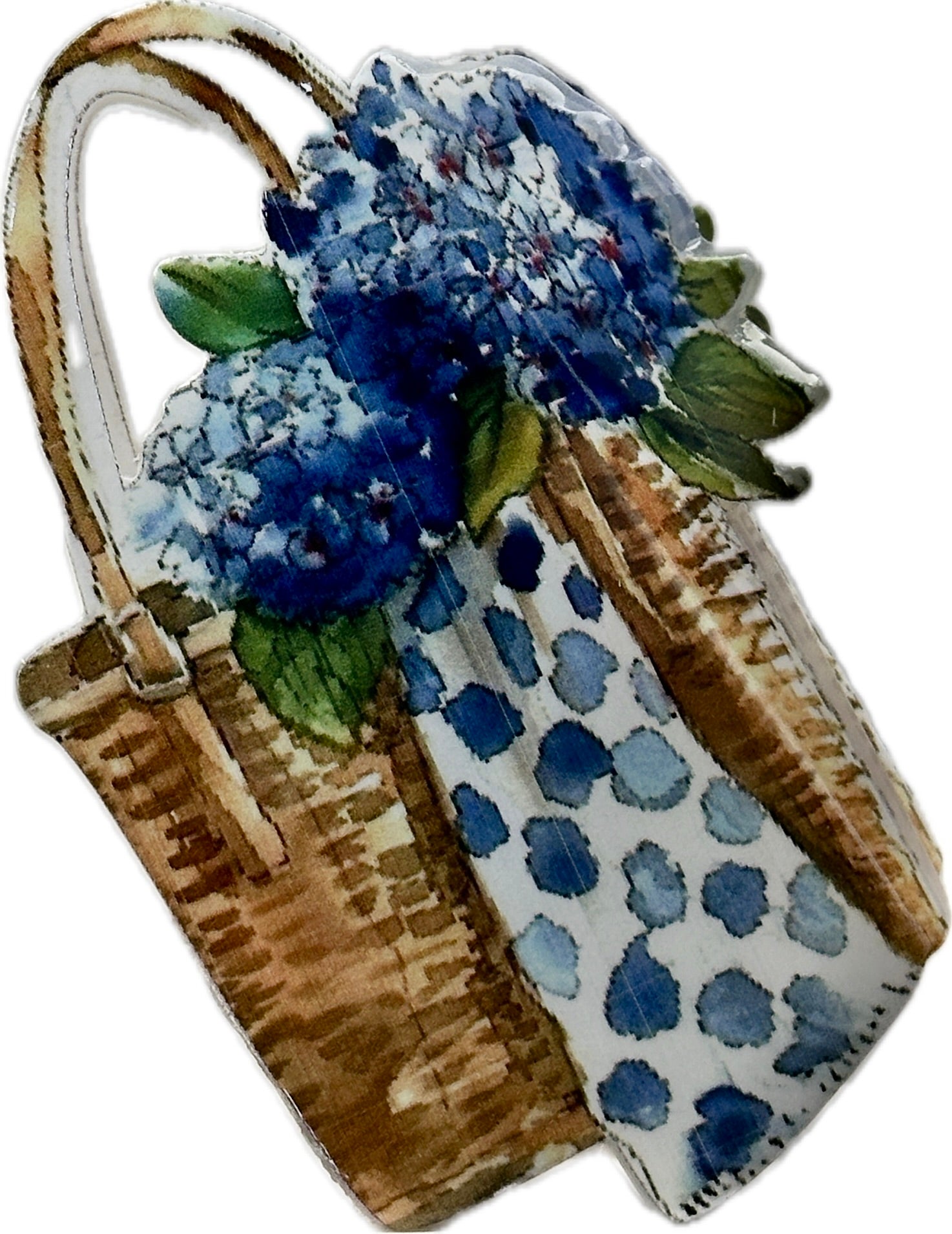 Hydrangeas in Basket Hair Clip