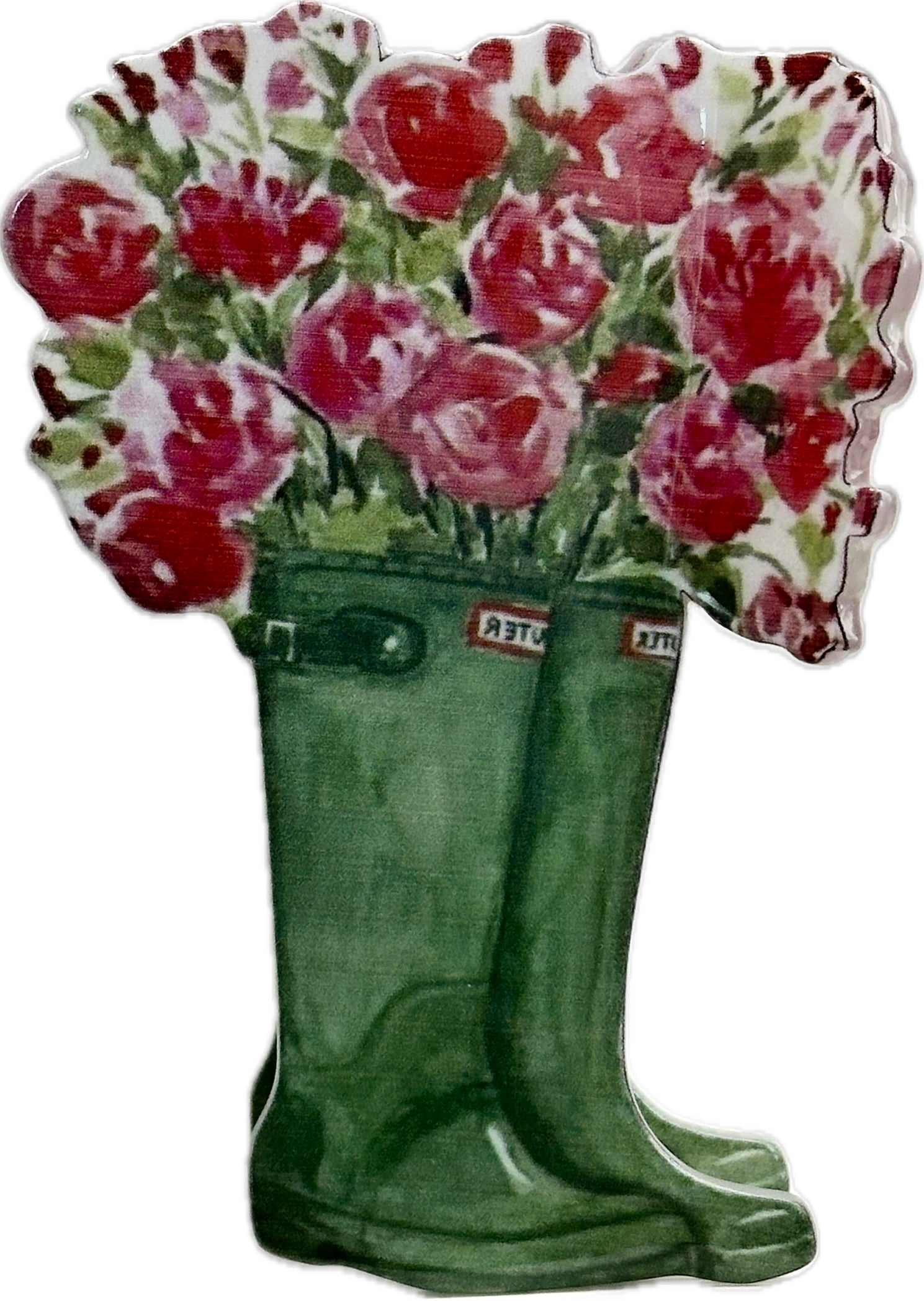Blooming Rain Boots Hair Clip