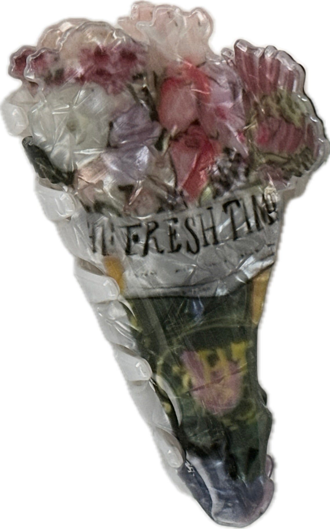 bouquet of flowers hair clip