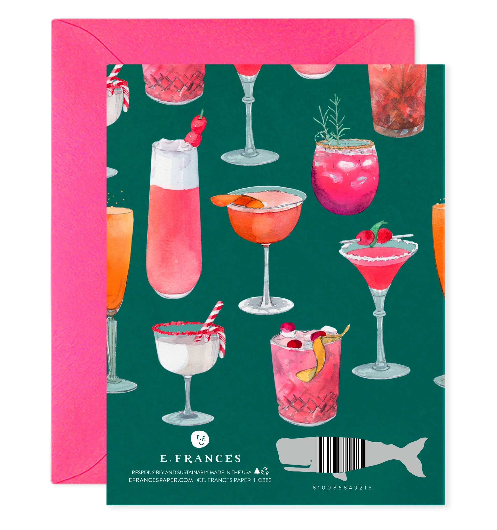 MAKING SPIRITS BRIGHT HOLIDAY COCKTAIL- GREETING CARD