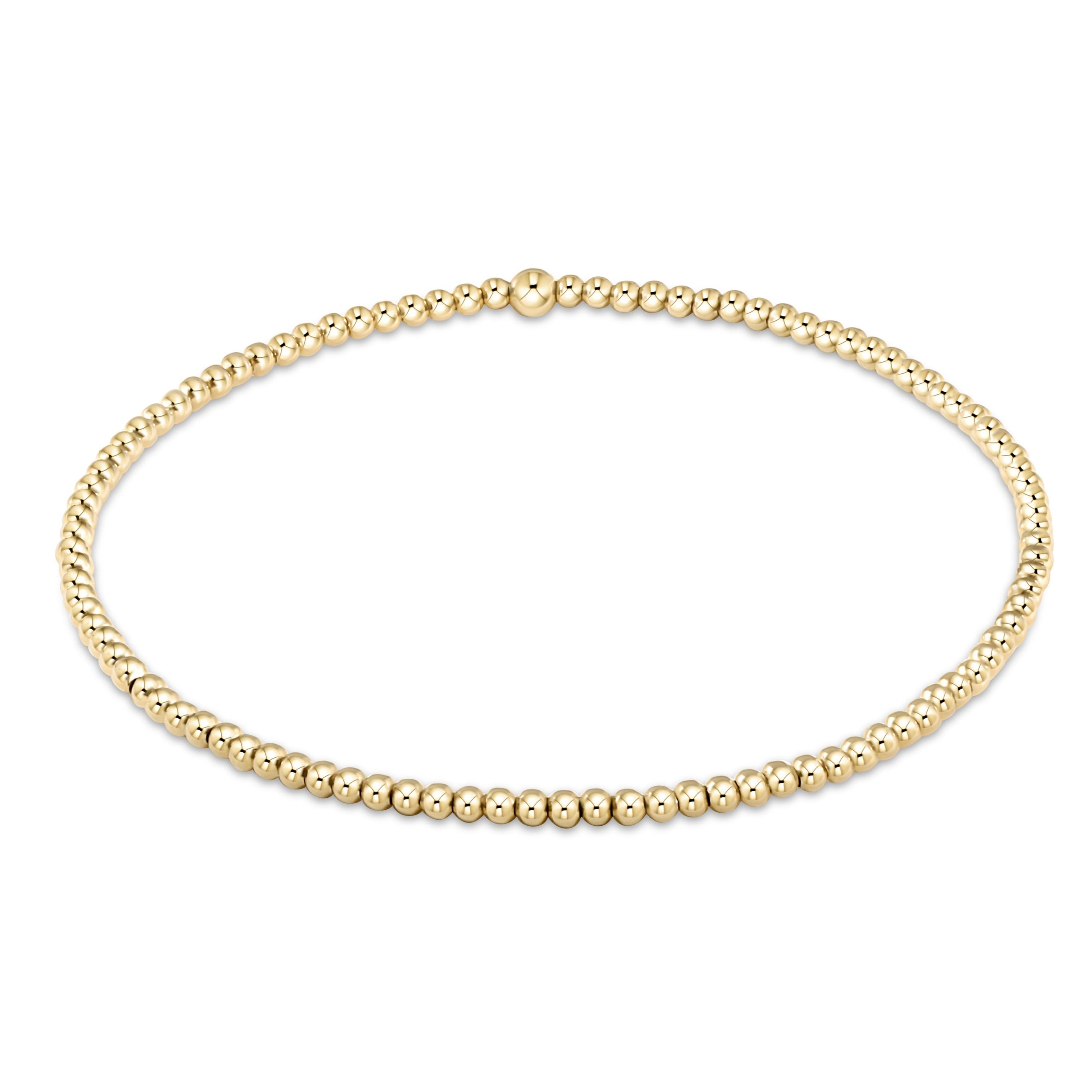 Extends - Classic Gold 2mm Bracelet - Inspire Small Gold Disc