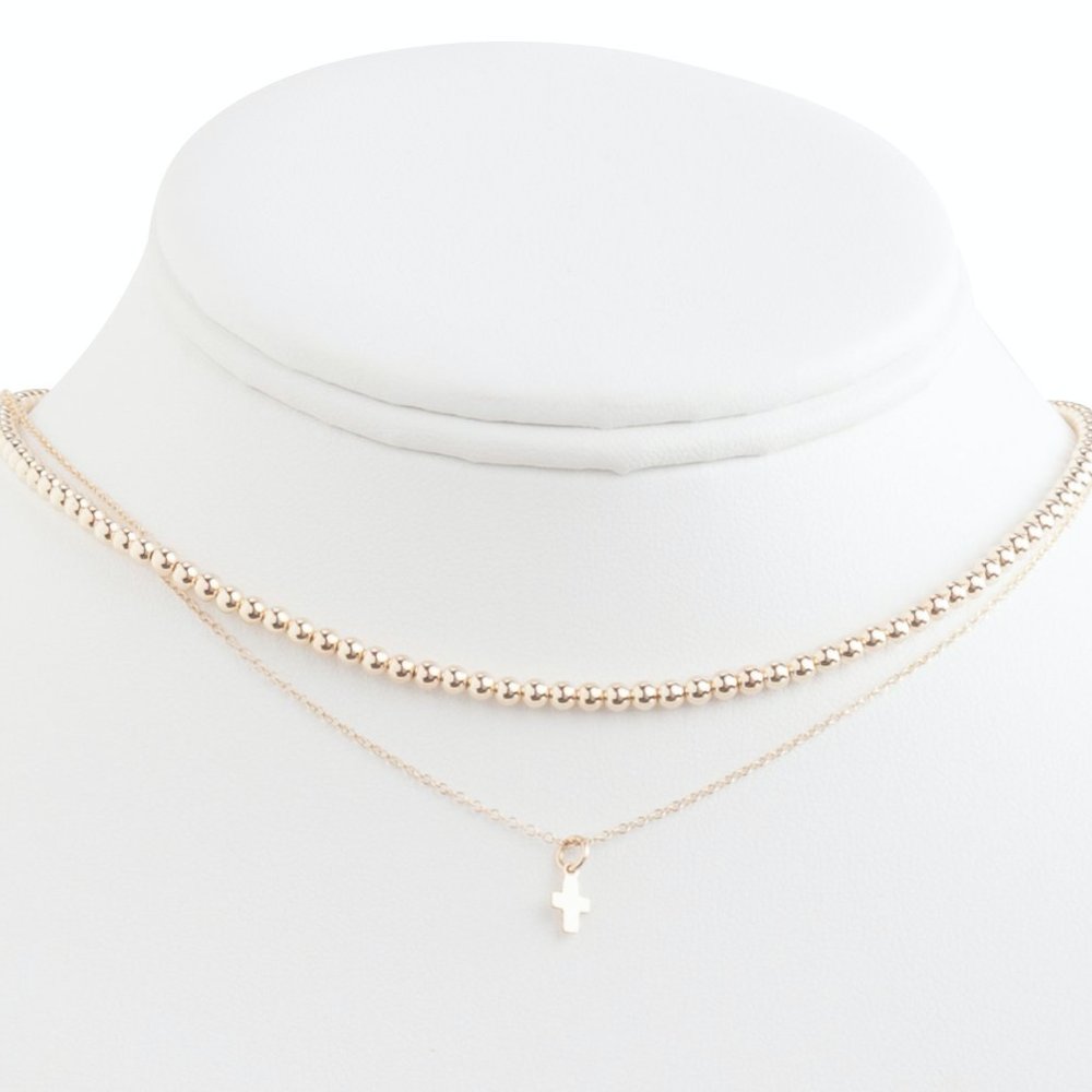17" Choker Beaded - Classic Gold 3mm