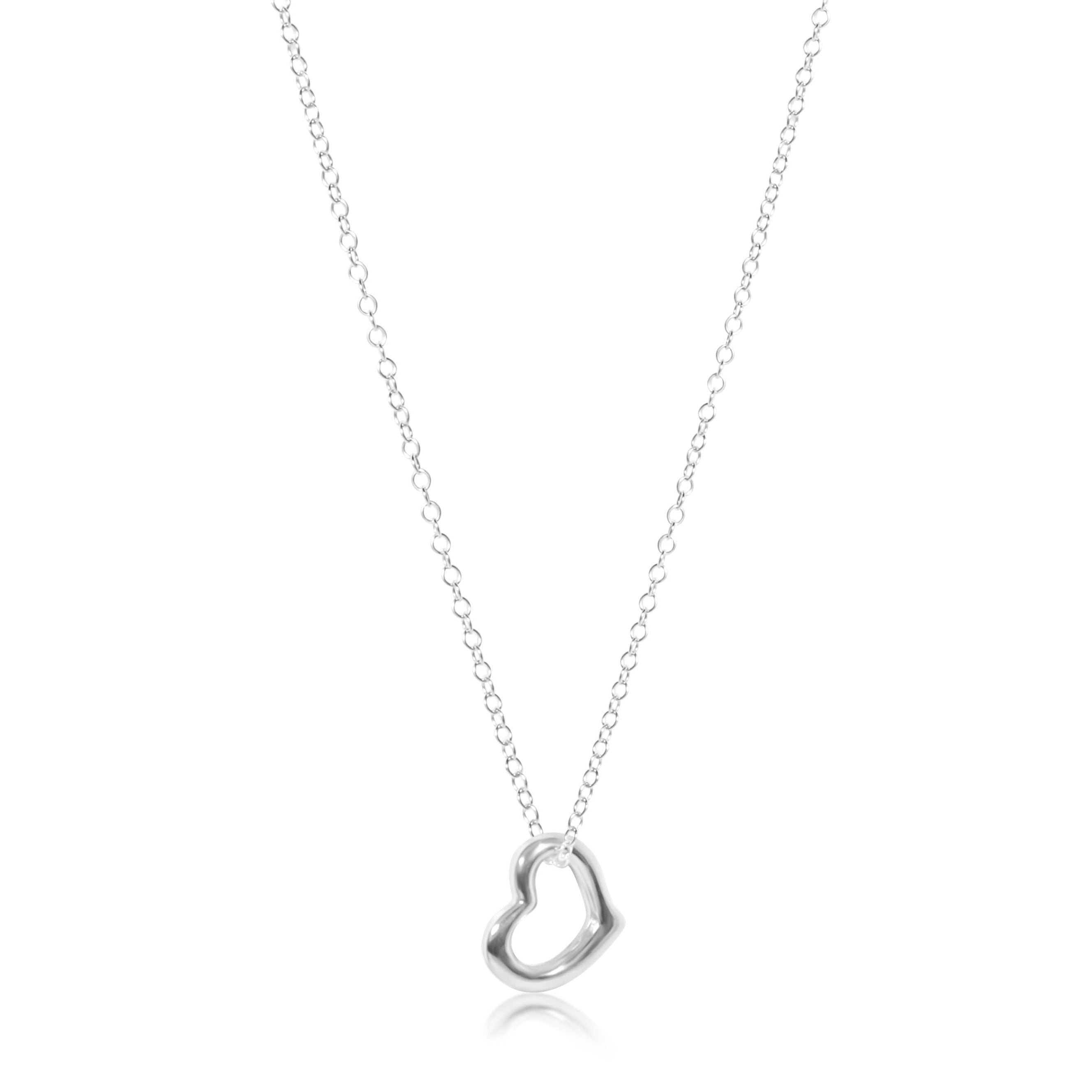 16" Necklace Sterling - Classic Sterling 10mm Charm