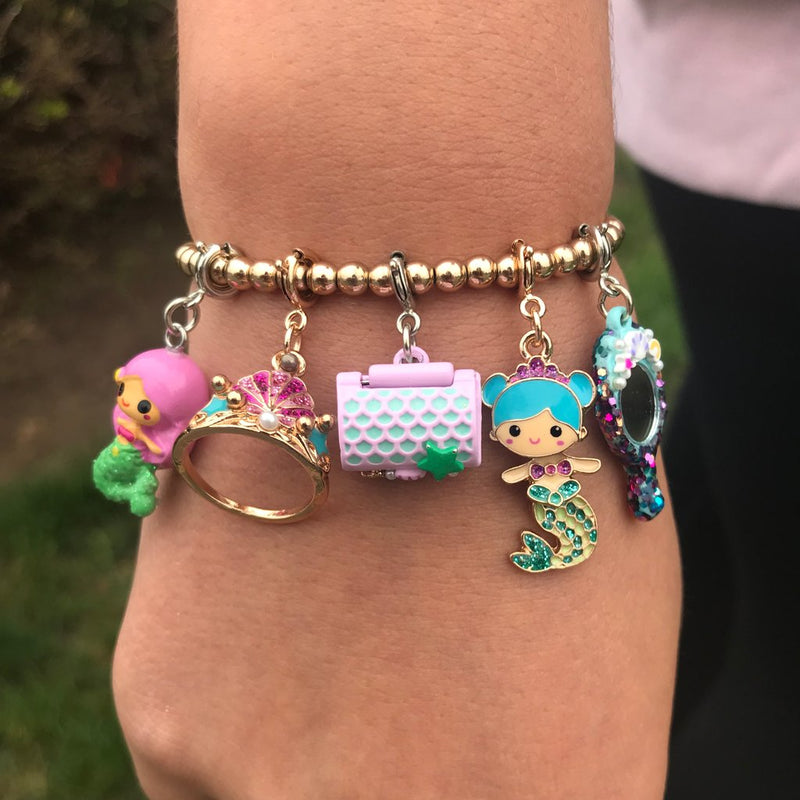 GOLD MERMAID TIARA CHARM