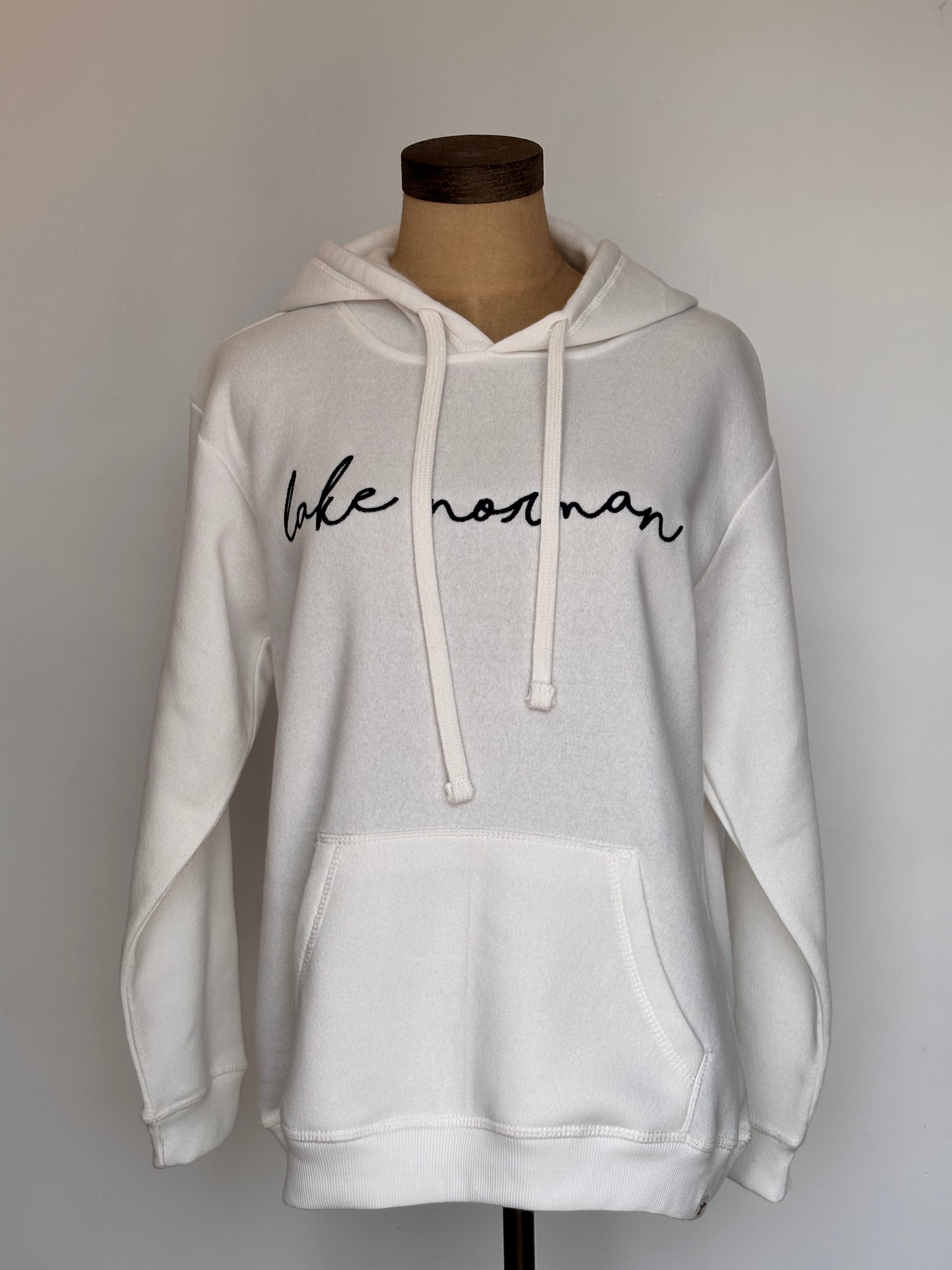 WOMENS LKN FLEECE IVORY HOODIE-XL
