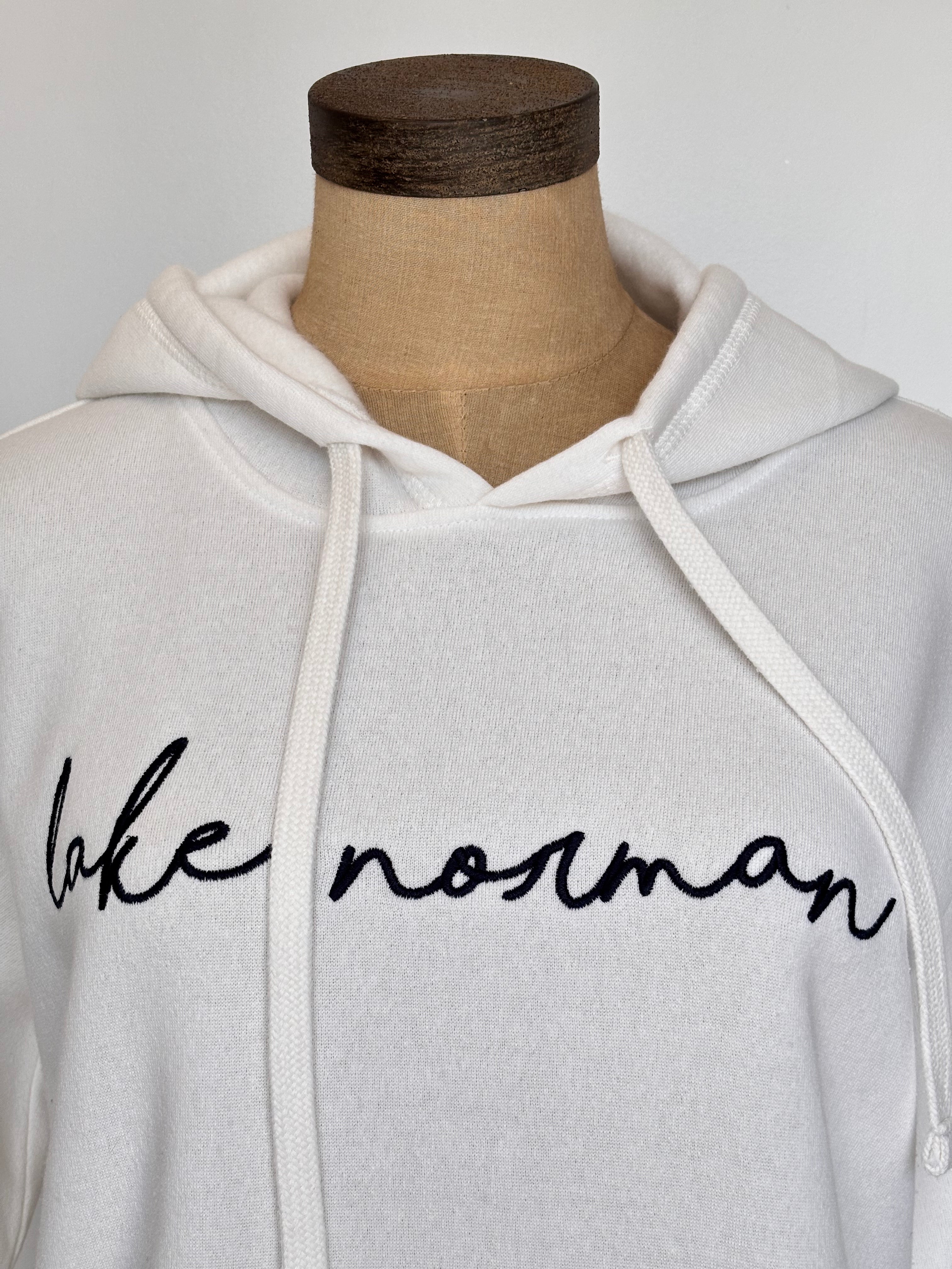 WOMENS LKN FLEECE IVORY HOODIE-XL