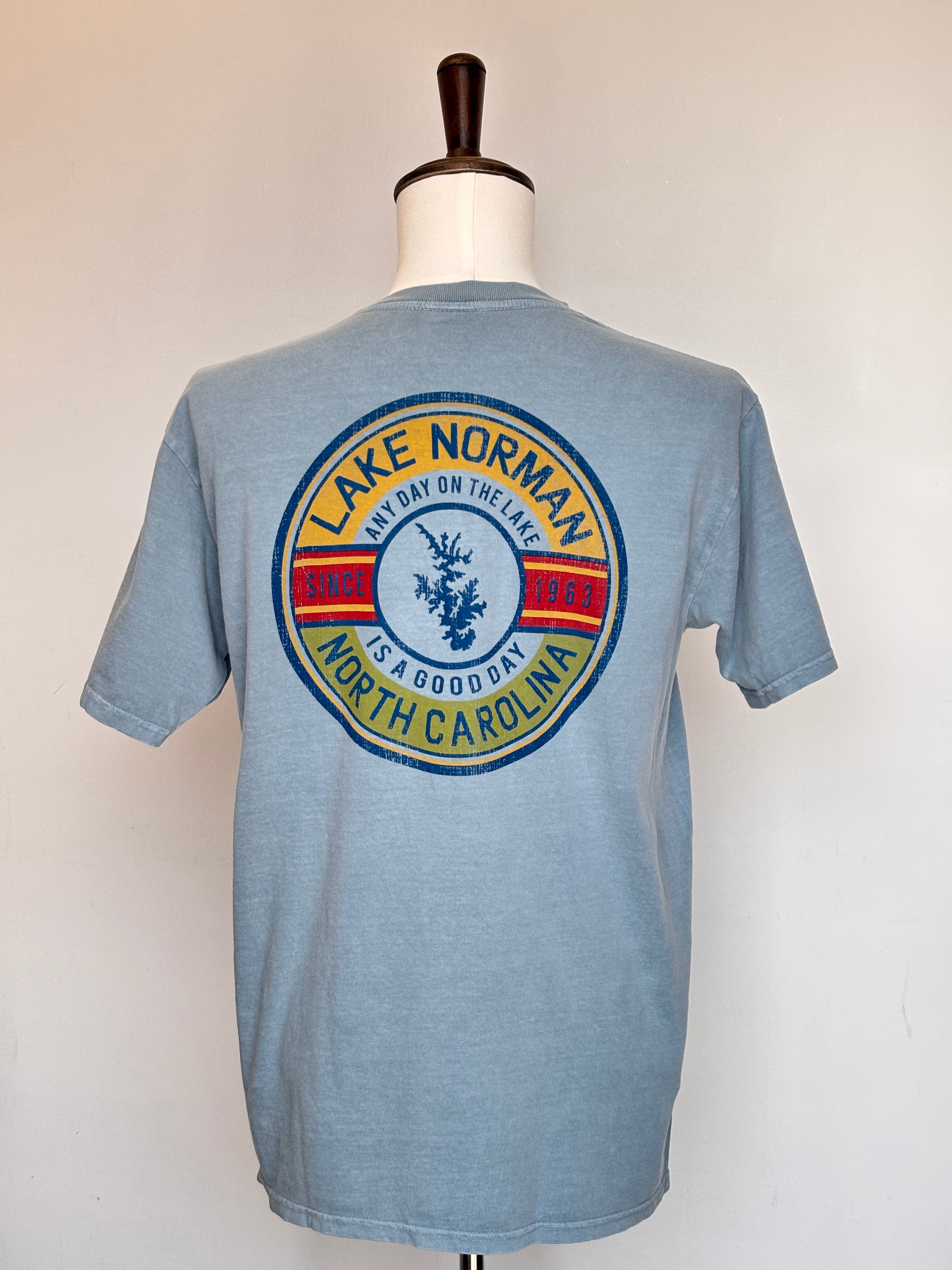 LKN MENS RINGSPUN TEE-DENIM-MED