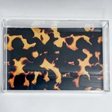 ACRYLIC TRAY TORTOISE PRINT
