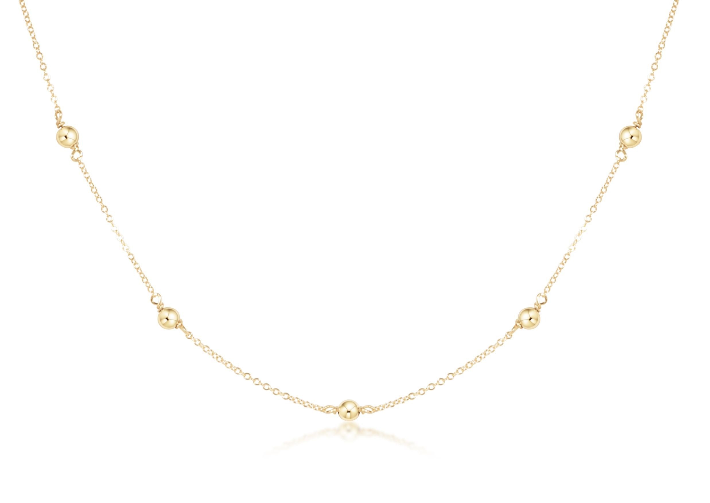 17" Choker Simplicity Chain Gold - Classic Gold 4mm