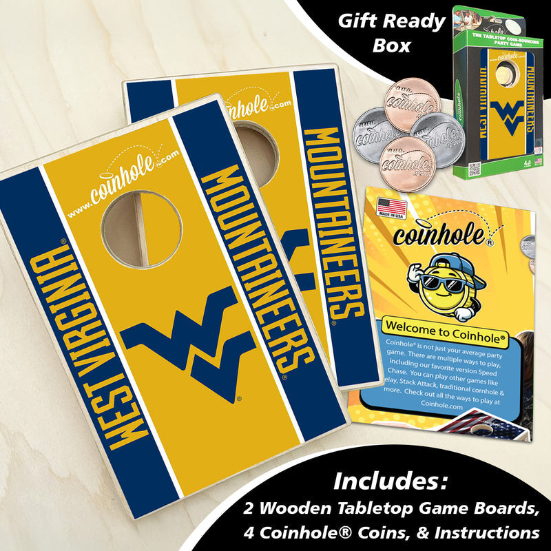 West Virginia University Coinhole Game Set