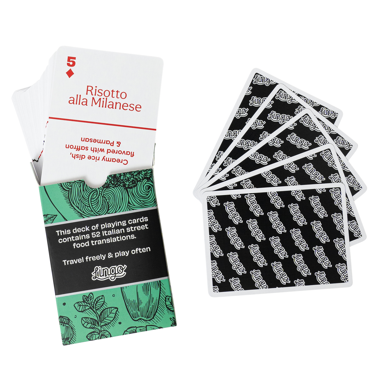 Italian Street Food Playing Cards
